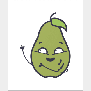 Kawaii Pear Posters and Art